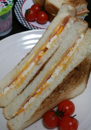 忙しい朝のホットサンド！-レシピのメイン写真