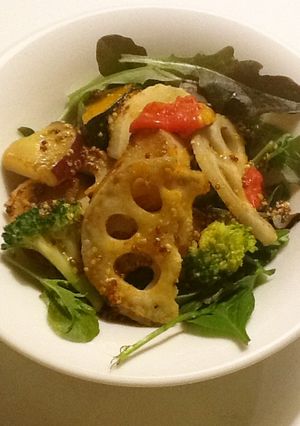 ハニーマスタードのごちそうホットサラダ-レシピのメイン写真
