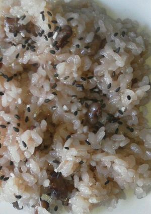 冷めても柔らか♪お餅で簡単お赤飯-レシピのメイン写真