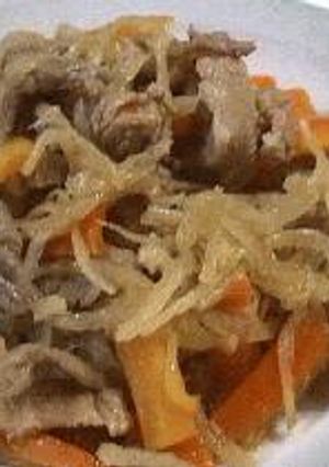 切干大根と豚肉の煮物-レシピのメイン写真