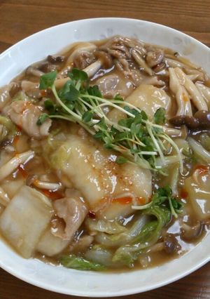 お餅とろり♬白菜の旨味あんかけ♬-レシピのメイン写真