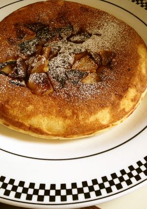 簡単おいしいリンゴパンケーキ-レシピのメイン写真