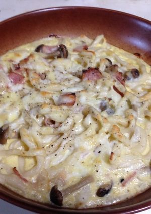 カルボナーラうどんグラタン♡-レシピのメイン写真