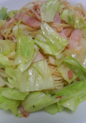 冬キャベツとベーコンのパスタ-レシピのメイン写真