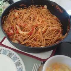 白菜＆イワシ缶で！ﾄﾏﾄｿｰｽﾊﾟｽﾀ-レシピのメイン写真