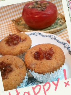カラメル柿胡桃レーズンのカップケーキ-レシピのメイン写真