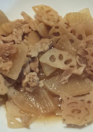 大根れんこん炒め煮-レシピのメイン写真