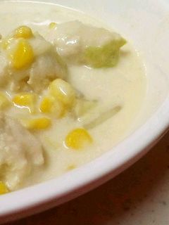 【塩麹入り】ふわふわ鶏団子のクリーム煮-レシピのメイン写真