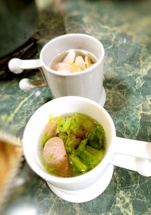 白菜とソーセージの簡単スープ-レシピのメイン写真