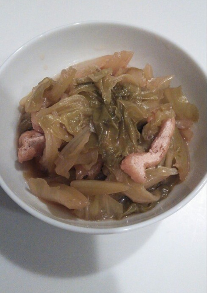 【和の副菜】キャベツと油揚げの煮物-レシピのメイン写真