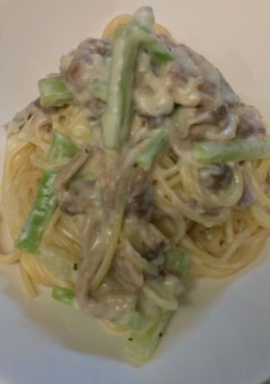 きのこのクリームパスタ-レシピのメイン写真
