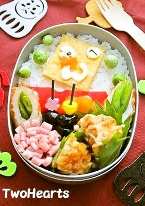 2013年❤干支deへびかるた❤キャラ弁-レシピのメイン写真