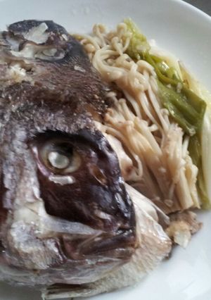 電子レンジ圧力鍋★鯛のアラ蒸し-レシピのメイン写真