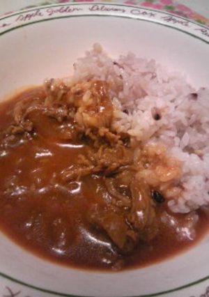 残った焼そばソースの粉がハヤシライスに！-レシピのメイン写真