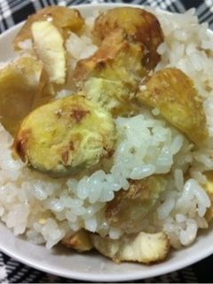 新米と生栗で!栗ごはん-レシピのメイン写真