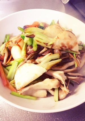 かぶとキノコの炒め-レシピのメイン写真