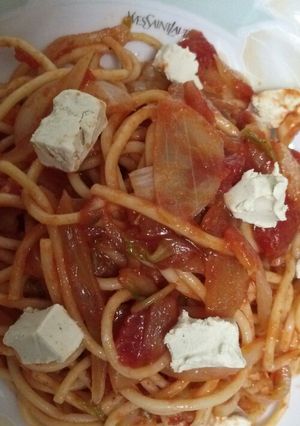 残り野菜のクリームチーズトマトパスタ-レシピのメイン写真