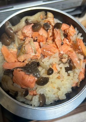 鮭としめじの味噌釜飯-レシピのメイン写真