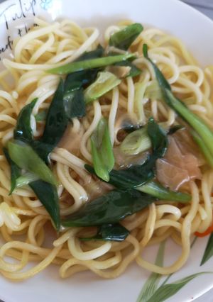 ネギと生姜のあんかけ焼そば-レシピのメイン写真