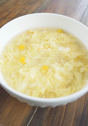 《汁物》卵とコーンの中華スープ-レシピのメイン写真