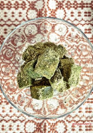 寒天にきな粉、すり胡麻、粉末青汁-レシピのメイン写真