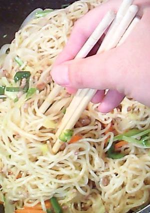 邪道ですか!?焼き麺類の混ぜ方-レシピのメイン写真