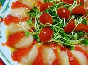 ホタテ＆サーモンのカルパッチョ♪-レシピのメイン写真