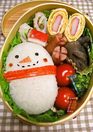 俵おにぎりde雪だるま-レシピのメイン写真