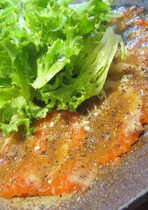 サーモンのしょうゆ麹カルパッチョ-レシピのメイン写真