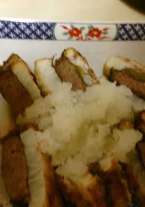 山芋のひき肉はさみ揚げ-レシピのメイン写真