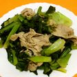 豚肉と小松菜(青菜)のクレソル炒め♡