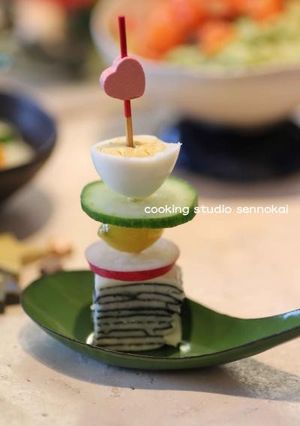X`マスピンチョス☆スライスチーズとのり-レシピのメイン写真