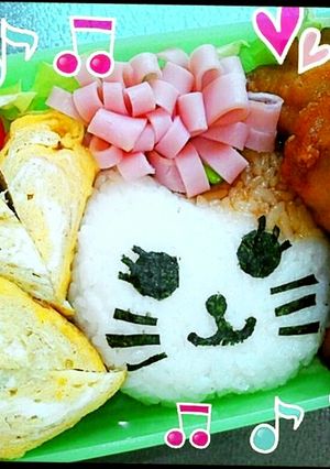 キャラ弁　簡単♡ネコちゃん-レシピのメイン写真