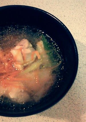【簡単★時短】鶏とネギの汁物-レシピのメイン写真