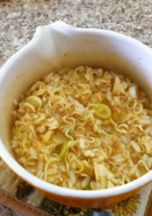 寒い日に、キムチラーメンおじや-レシピのメイン写真