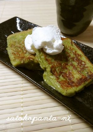 混ぜて焼くだけ抹茶フレンチトースト-レシピのメイン写真