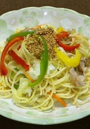 美味！白ごまたっぷり塩焼きそば-レシピのメイン写真