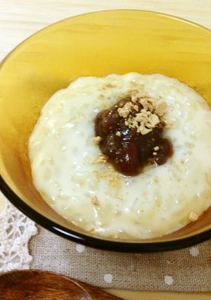 ホットミルクで＊和風ライスプディング＊-レシピのメイン写真