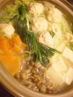 やわらかーい鶏団子でお鍋♪-レシピのメイン写真