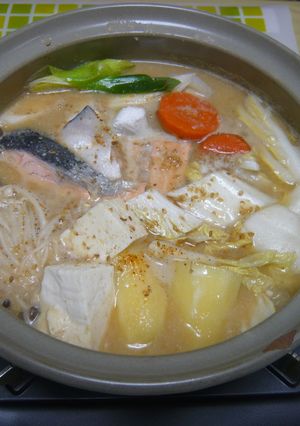 我が家の鮭鍋-レシピのメイン写真