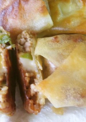 ひき肉とキャベツのカレー味の一口揚げ-レシピのメイン写真