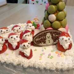 รูปของ マカロンタワーのツリーで☆Xmasケーキ