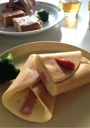 ソーセージロールパンケーキ-レシピのメイン写真