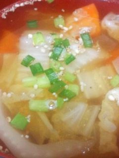 白菜とにんじんのスープ-レシピのメイン写真