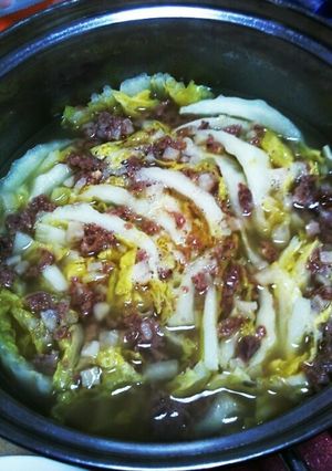 ポトフ？白菜とコンビーフのミルフィーユ鍋-レシピのメイン写真