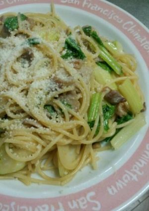 ＊セロリと豚肉のバターポン酢パスタ＊-レシピのメイン写真