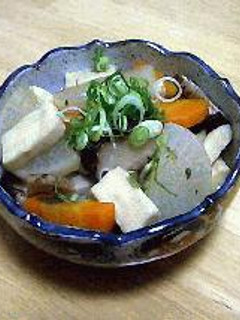 高野豆腐と野菜の煮物-レシピのメイン写真