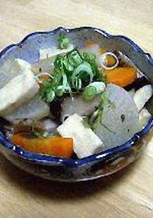 高野豆腐と野菜の煮物-レシピのメイン写真