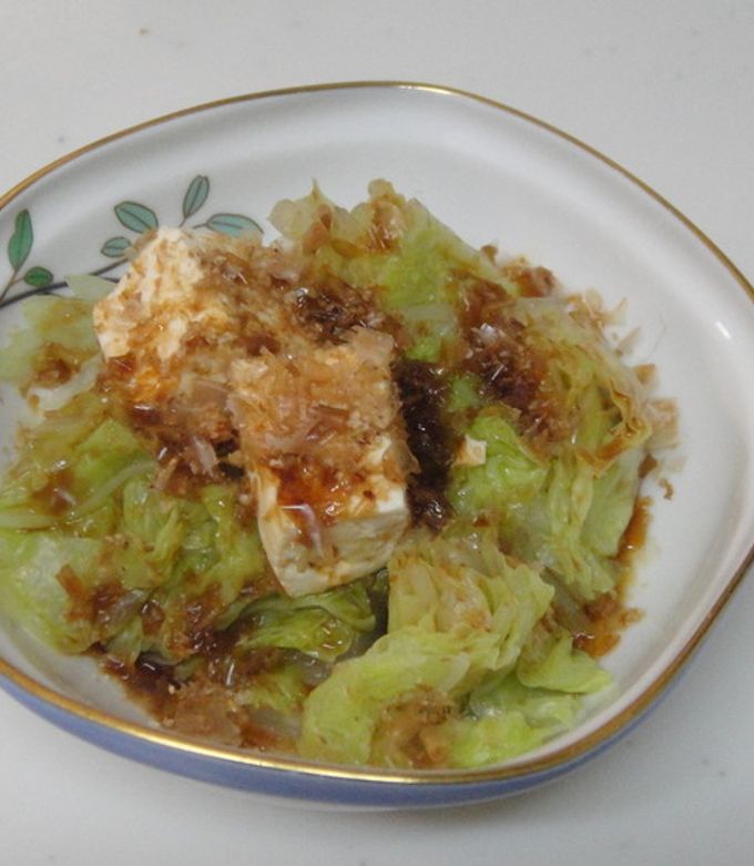 [簡単]白菜と豆腐のおひたし風サラダ-レシピのメイン写真