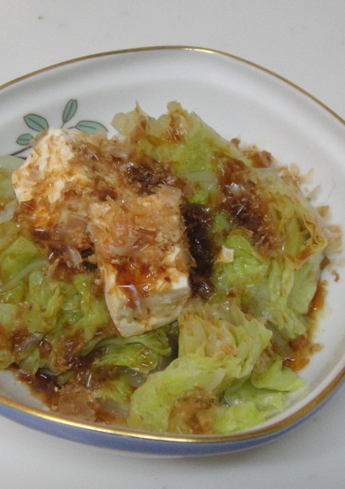 [簡単]白菜と豆腐のおひたし風サラダ-レシピのメイン写真